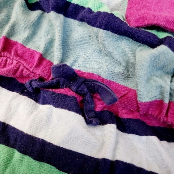 Land's End Long Sleeve Striped Dress Girl's Small S 7-8 Pockets Round Neck EUC - Picture 3 of 8